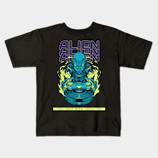 Alien Abduction Alien Invasion Kids T-Shirt